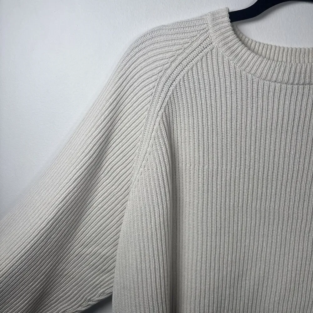 VTG 90s Rockport sweater Men's/ Unisex cream Ribbed knit 84% Cotton 16% Nylon XL